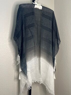Steve Madden Ombre Lurex Stripe Boho Wrap